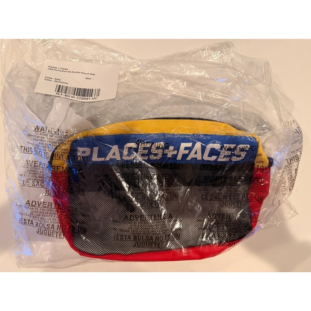 Places Faces Multi-color Pouch‎ Bag Limited Hong Kong Pop-Up Exclusive